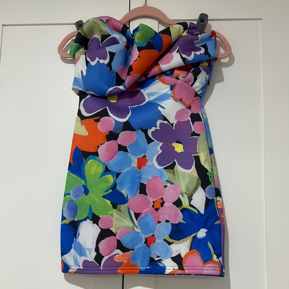 Nasty Gal Multicolor Floral Mini Dress